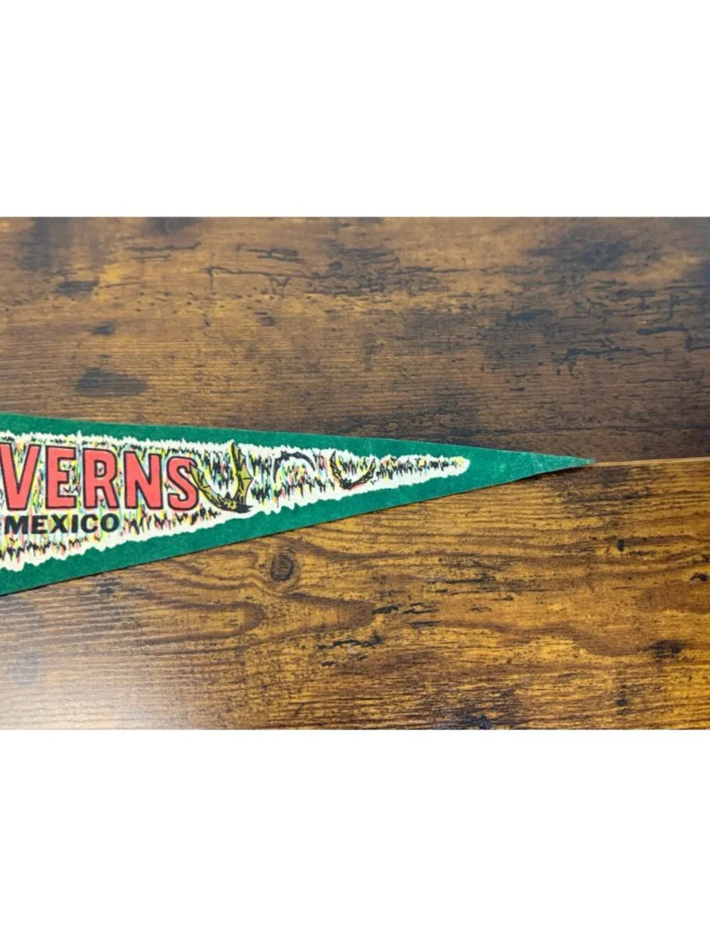 Vintage Carlsbad Caverns Felt Pennant Whites City New Mexico Souvenir 27 “